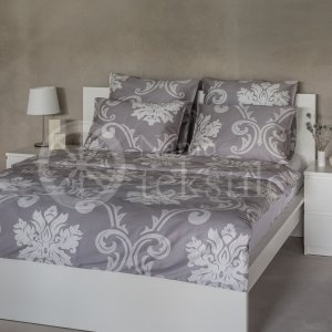 Mako satin bedding set GREY